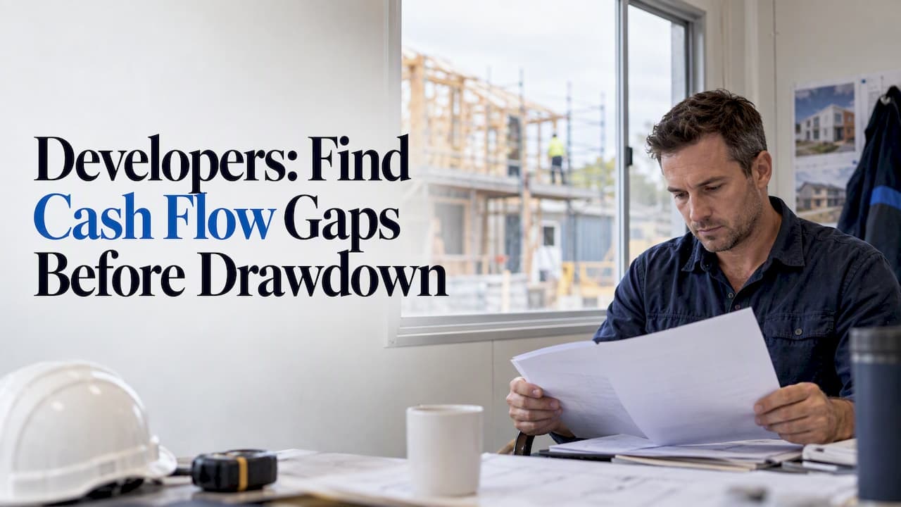 Development Cash Flow for Developers: Find Gaps Before Drawdown