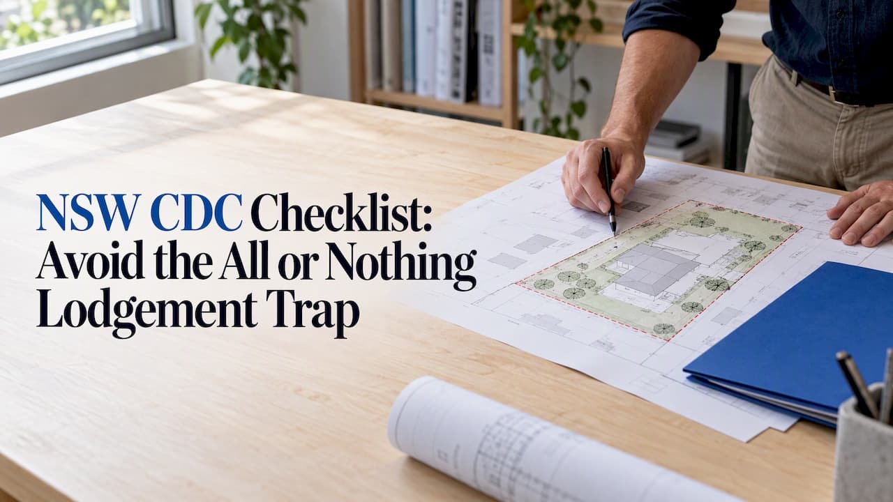NSW CDC Checklist: Avoid the All or Nothing Lodgement Trap