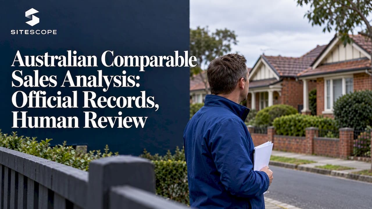 Australian Comparable Sales Analysis: Official Records, Human Review