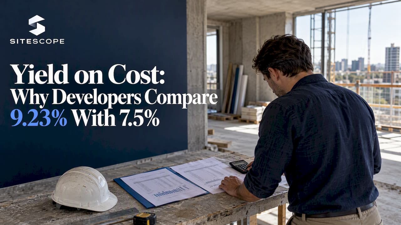 Yield on Cost: Why Developers Compare 9.23% With 7.5%