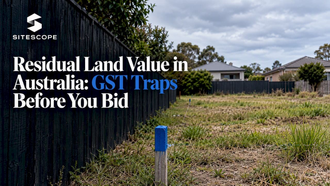 Residual Land Value in Australia: GST Traps Before You Bid