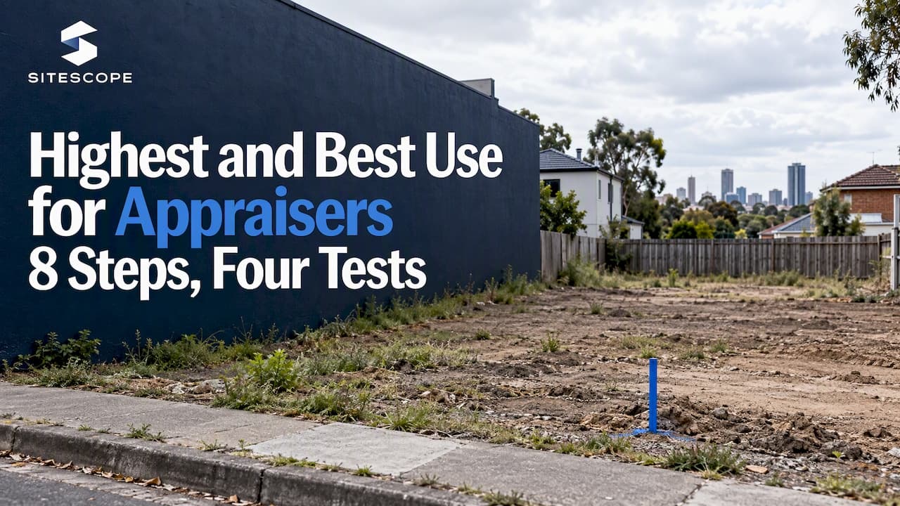 Highest and Best Use for Appraisers: 8 Steps, Four Tests, Real Sites